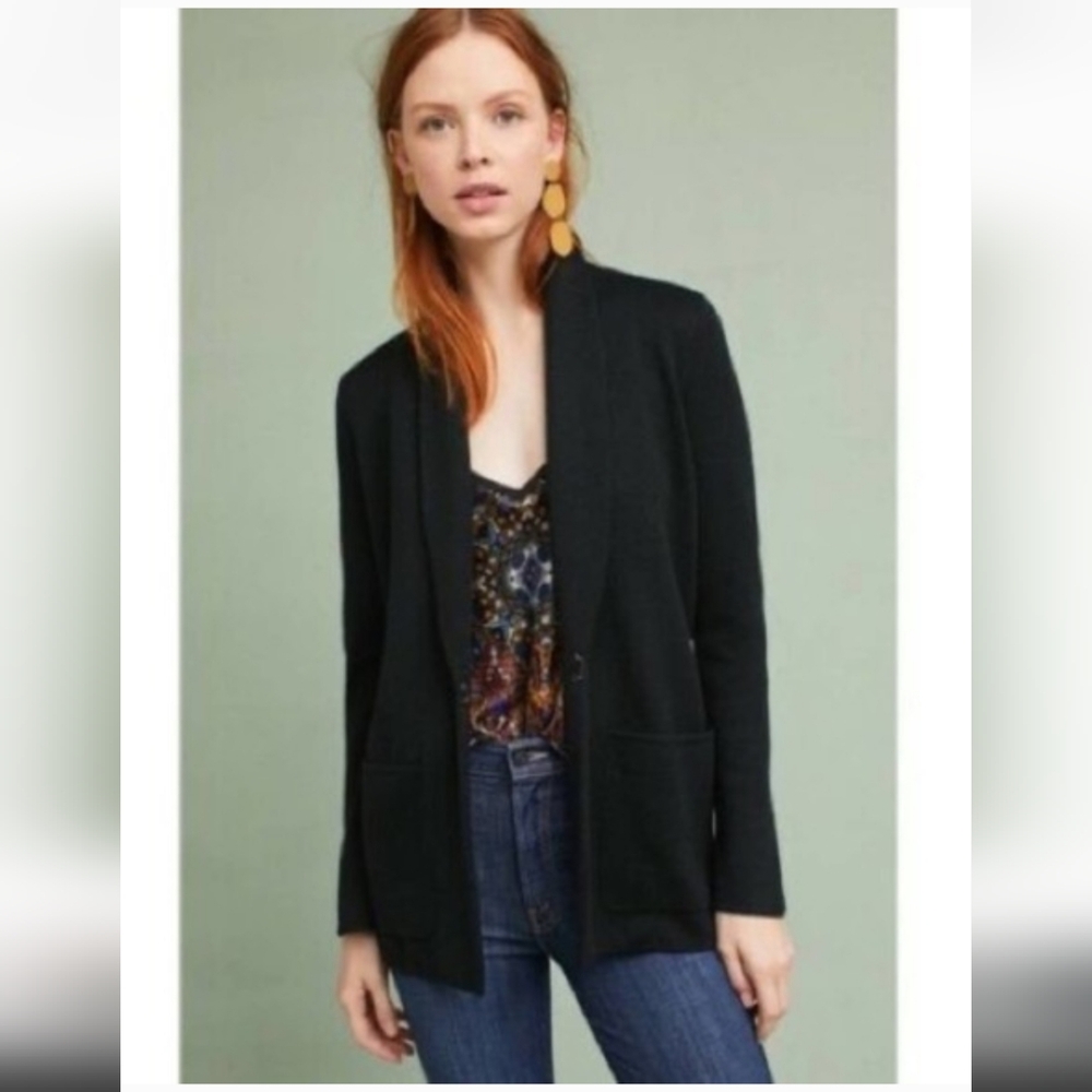 Anthropologie Elegant Black Cardigan